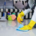 Eco-friendly spring cleaning service of a home in Sandton, Johannesburg
